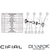 Cifial 32215SY Techno 65 Wall Stop Valve Dimension