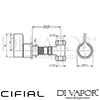Cifial Techno 251 Right Service Pin Dimensions