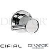 Cifial 32215TB Techno 300 Wall Stop Valve Spare Parts
