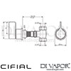 Cifial Techno 251 Right Service Pin Dimensions