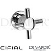 Cifial 32216TB Techno X300 Wall Stop Valve Spare Parts
