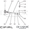 Cifial Techno 465 Stop Valve Dimension