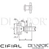 Cifial Techno 465 Stop Valve Dimensions