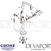 Grohe Veris Single-Lever Bath Mixer Floor Mounted Tap Spares