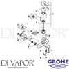 Grohe 32228002 Mixer Spare Diagram