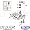 Grohe 32228003 Mixer Spare Diagram