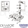 Grohe 32229003 Mixer Spare Diagram