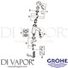 Grohe 3224010E Mixer Spare Tech Diagram
