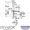 Grohe 32247 Mixer Spare Diagram