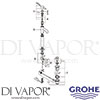 Grohe 32248 Mixer Spare Tech Diagram