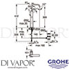 Grohe 32249000 Mixer Spare Diagram