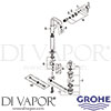Grohe 32249000 Mixer Spare Tech Diagram