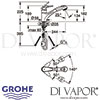 Grohe Eurodisc Single-Lever Sink Mixer Dimensions