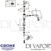 Grohe Eurodisc Single-Lever Sink Mixer Spares