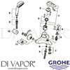 Grohe 32266000 Mixer Spare Tech Diagram