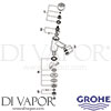 Grohe 32274000 Spare Diagram