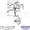 Grohe 32277001 Mixer Spare Diagram