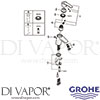 Grohe 32277001 Mixer Spare Tech Diagram