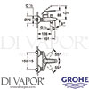 Grohe 32278001 Mixer Spare Diagram