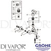 Grohe 32278001 Mixer Spare Tech Diagram