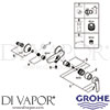 Grohe 32279001 Mixer Spare Tech Diagram