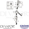 Grohe 32281001 Mixer Spare Tech Diagram