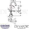 Grohe Zedra Single-Lever Sink Mixer Kitchen Tap Dimensions