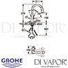 Grohe Zedra Single-Lever Sink Mixer Dimensions