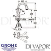 Grohe Zedra Single-Lever Sink Mixer Dimensions