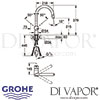 Grohe Minta Single-Lever Kitchen Sink Mixer Tap Dimensions