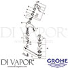 Grohe 32361000 Mixer Spare Tech Diagram