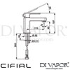 Cifial 32400CU Cudo Mono Basin Mixer Tap Dimensions