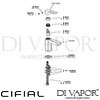 Cifial 32400CUO Cudo Open Mono Basin Mixer Tap Dimension