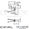 Cifial 32400M10 Techno M10 Mono Basin Mixer Tap Dimensions