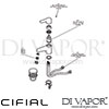 Cifial Optimal Single Lever Washbasin Tap 1F Dimension