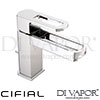 Cifial 32400PCUO Cudo Open Mono Basin Mixer with Pop-Up Waste Spare Parts