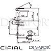 Cifial 32400PEM Emmie Mono Basin Mixer with Pop-Up Waste Dimensions