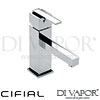 Cifial 32400SQ Quadrado Mono Basin Mixer without Waste Spare Parts
