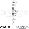 Cifial 32400VV Viva Mono Basin Mixer Tap Dimension