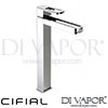 Cifial 32401CUO Cudo Open Tall Mono Basin Mixer Spare Parts