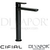 Cifial 32401EM Emmie Chrome Black Tall Mono Basin Mixer Tap Spare Part