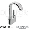 Cifial M3 Single Lever High Joystick Washbasin Tap 1F Spare Parts
