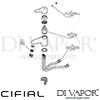 Cifial Optimal Single Lever Washbasin Tap without Click Clac Dimension