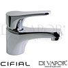 Cifial Optimal Single Lever Washbasin Tap without Click Clac Spare Parts