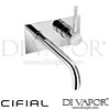 Cifial Techno Mini Round 2H Wall Basin Mixer Tap Spare Parts