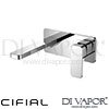 Cifial Style H 20D Single Lever Wall-Mounted Washbasin Tap Drainer 1F Spare Parts