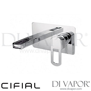 Cifial 32402SMK Cudo Open 2 Hole Wall Basin Mixer Tap (Smoked Spout) Spare Parts