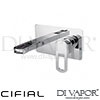 Cifial 32402SMK Cudo Open 2 Hole Wall Basin Mixer Tap (Smoked Spout) Spare Parts