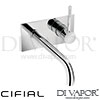 Cifial Techno Mini Round 2H Wall Basin Mixer Spare Parts