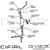 Cifial Single Lever Washbasin Hospital Handle Tap Dimension